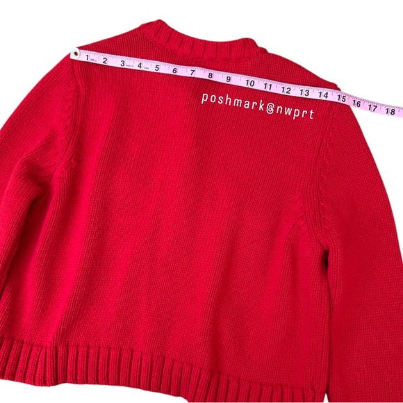 [SET] ZARA 🍓 Knit Cardigan Sweater Cami Tank Top Red XS S - Picture 12 of 16